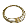 Five Bars Strand Necklace, Gold