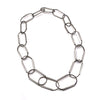 Chain Tube Link Necklace, Silver