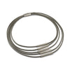 Five Bars Strand Necklace, Silver