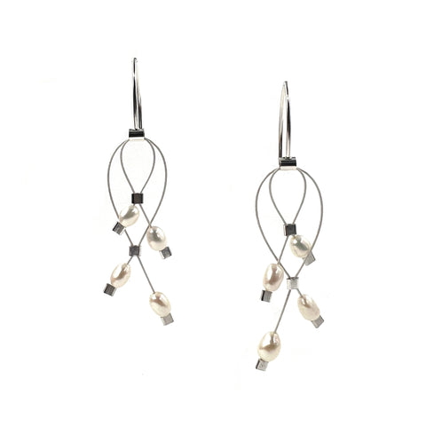 Lattice Hook Earrings, Mini, Multiple Colors