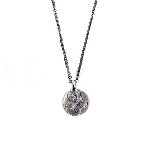 Pinwheel Flower & Moonstone Reversible Necklace