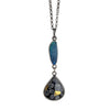 Black Daisy and Opal Necklace