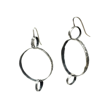 Overlapping Circle Loop Earrings