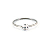 Silver Sapphire Dot Stacker Ring