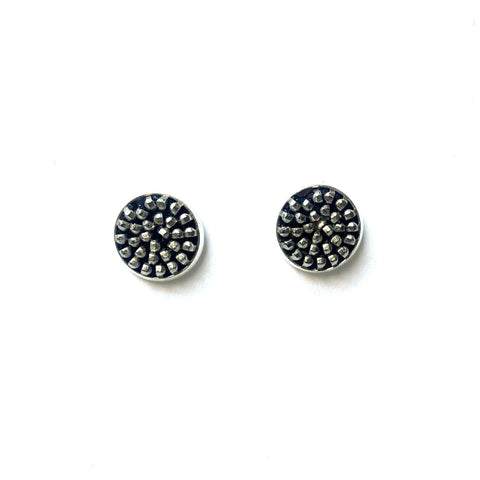 Bezel Studs, Silver