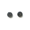 Bezel Studs, Silver