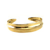 Slim Ridge Cuff, Bronze