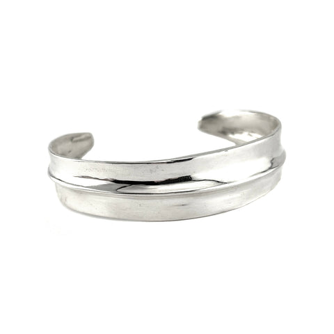 Slim Ridge Cuff, Silver