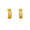 Tiny Gold Filigree Hoops