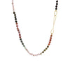 Hand Knotted Tourmaline and Gold Necklace