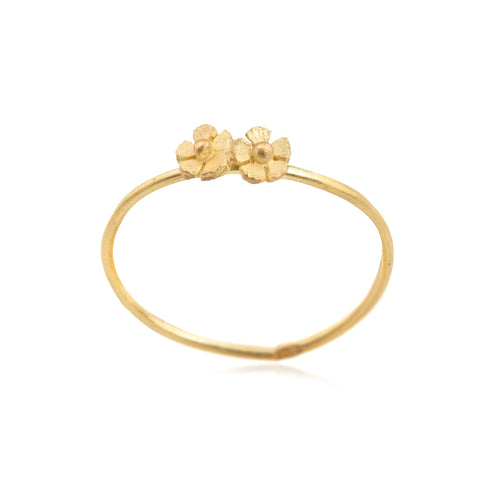 Double Flower Stacking Ring