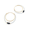 Stone Hoops, Large, Multiple Colors