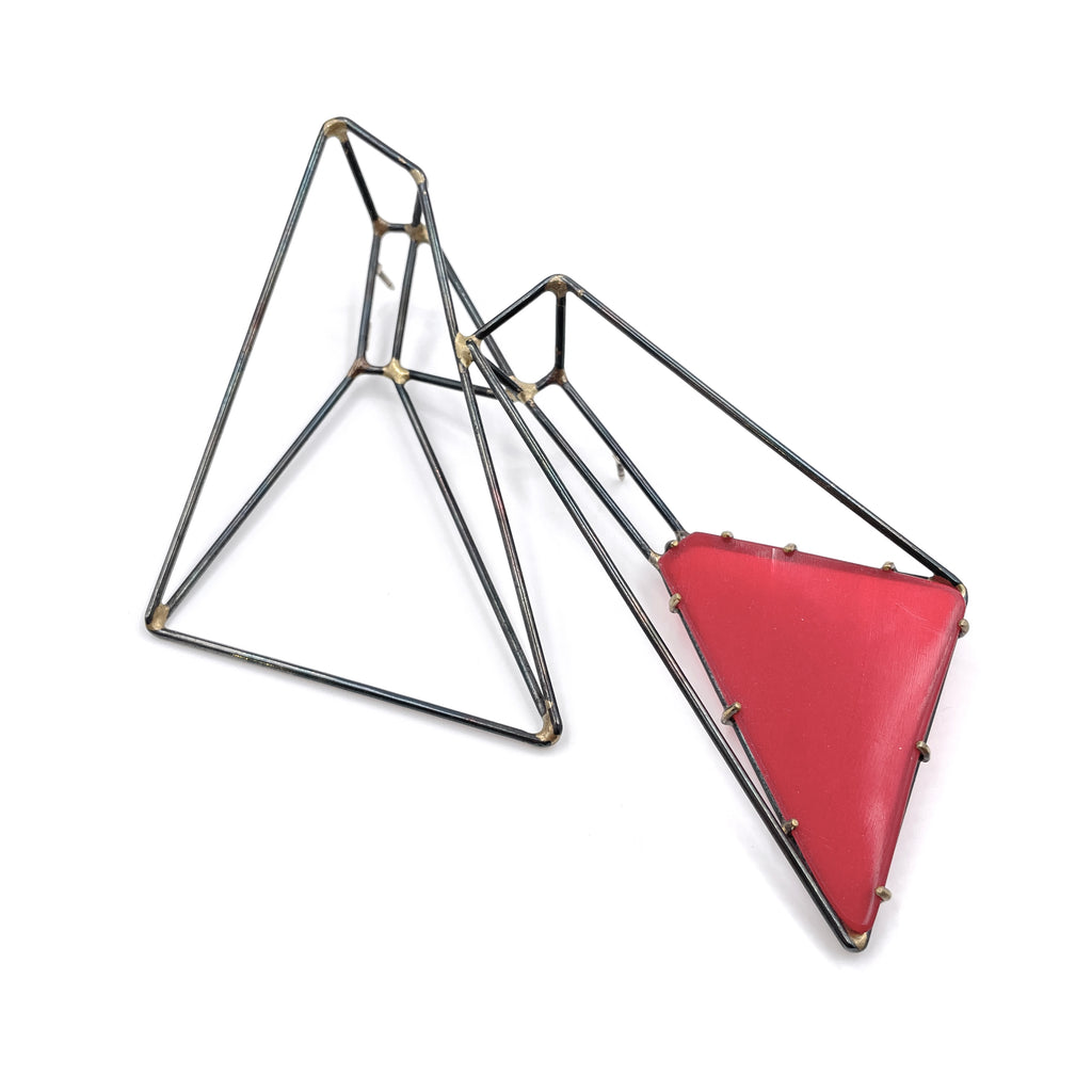 Paired Trapezoid Brooch