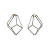 Five Sided Crystalline Earrings, Multiple Colored Finishes