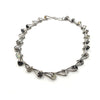 Gray Prong Link Necklace