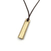 Ingot Necklace, Brown