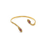 Serpentine Cuff, Gold, Ruby