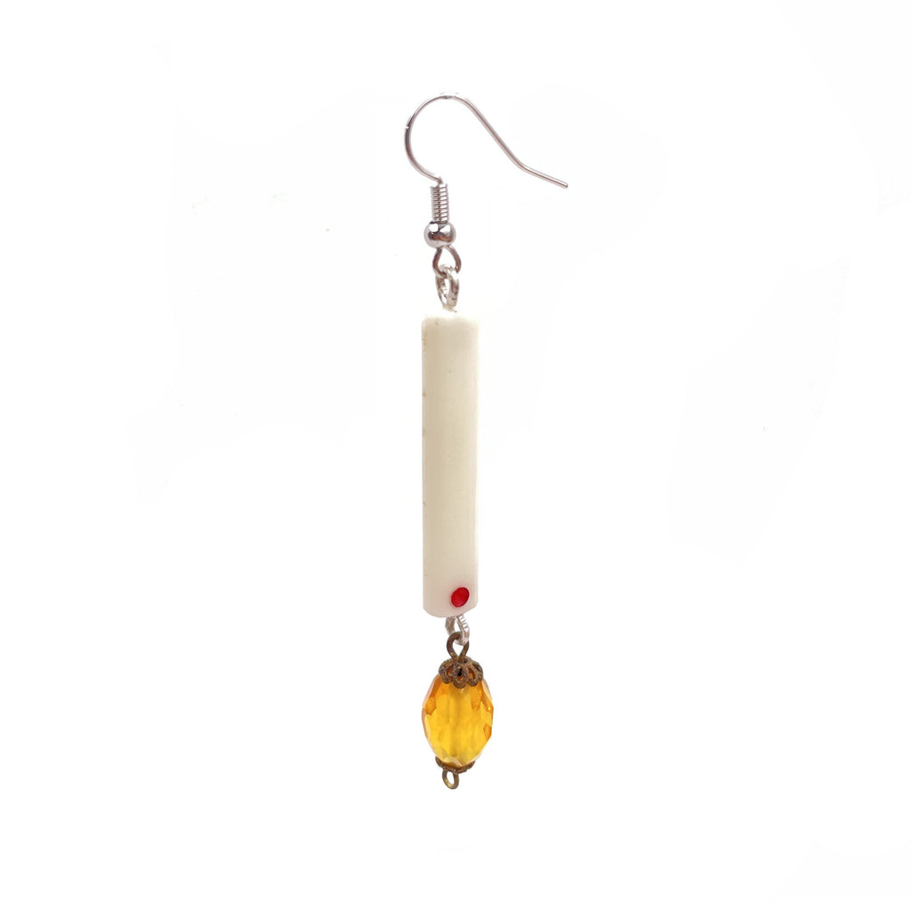 Game Piece Earring, Yellow