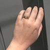 Diamond Signet Ring, .07 ct Old Cut