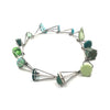 Green Prong Link Necklace