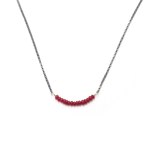 Ruby Row Necklace