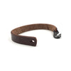Cygnet Hook Bracelet, Shibuichi & Brown Leather
