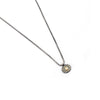Oval Diamond Charm Necklace