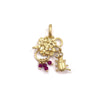 Flowers & Bug Pendant with Rubies