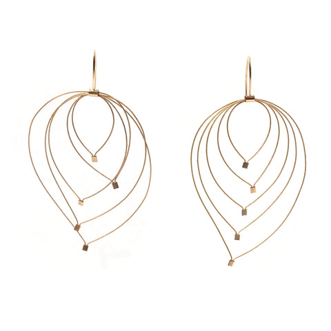 Tear Hook Earrings, Large, Multiple Colors