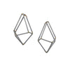 Crystalline Construction Earrings, Small, Multiple Colored Finishes