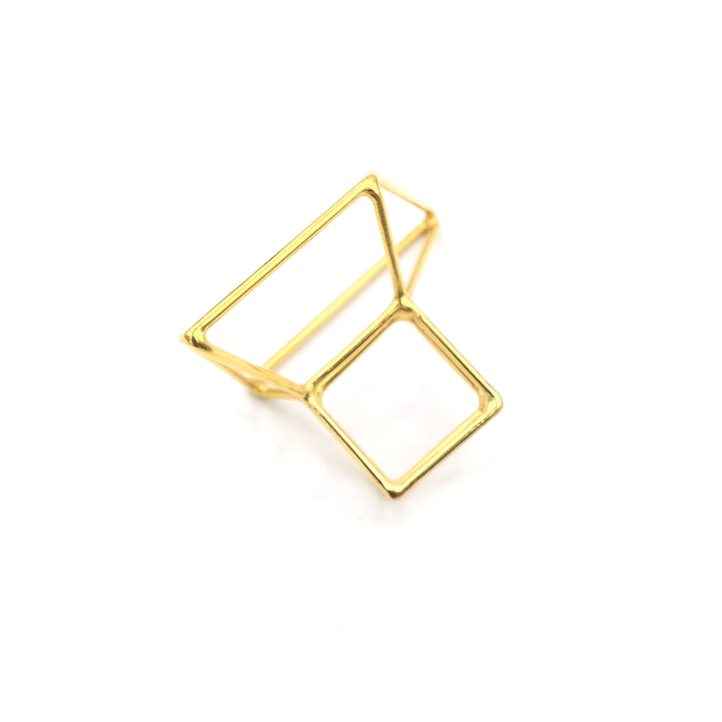 Gold Foundation Trapezoid Ring – Mora Designer Jewelry