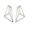Foundation Trapezoid Earrings, Small, Multiple Colored Finishes