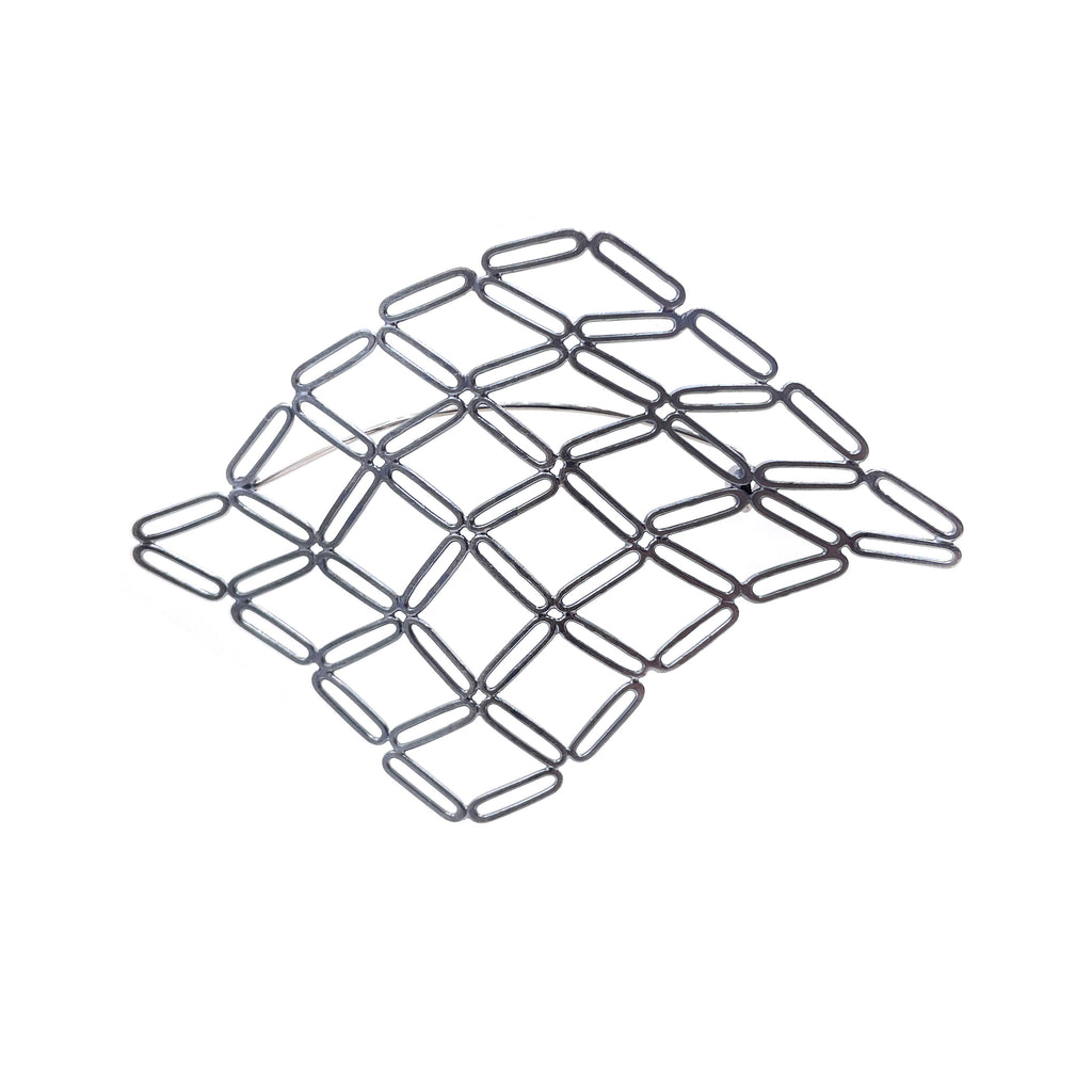 Relaxed Grid Brooch