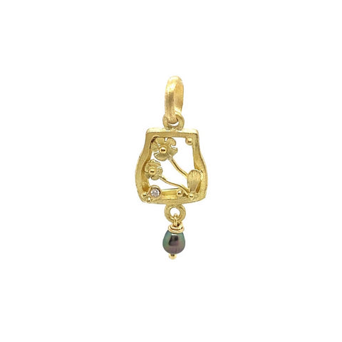 Framed Flowers Pendant