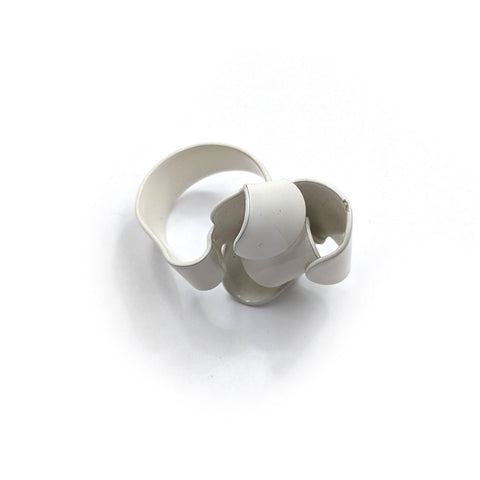 Folded Ring, Cream