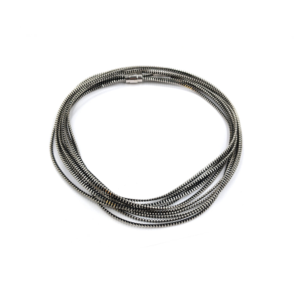 Saturn Necklace/Bracelet Long, Silver