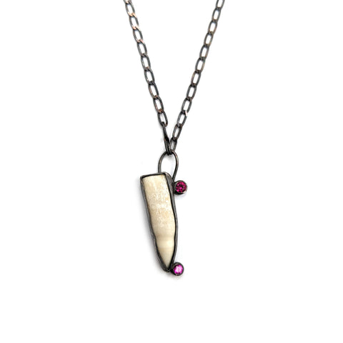 Ruby Canine Necklace