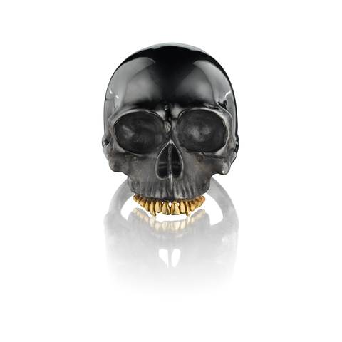 Black Silver Skull Ring
