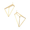 Foundation Trapezoid Earrings, Small, Multiple Colored Finishes