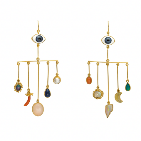 Eye Peeper Drop Earrings