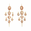 Cameo Layered Victorian Drop Earrings