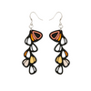 Dahlia Earrings, Peach