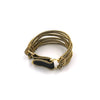 Tress Bracelet, Black & Gold